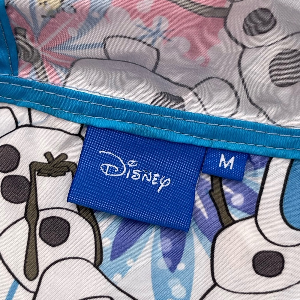 Disneys Frozen Olaf Worms Medium Lightweight Windbreaker AOP Zip Coat Jacket - Picture 11 of 16